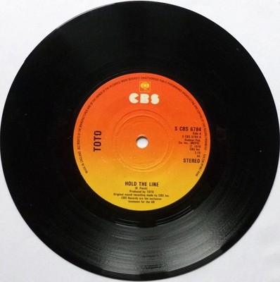 Toto Hold The Line 7'' CBS SCBS6784 EX 1978