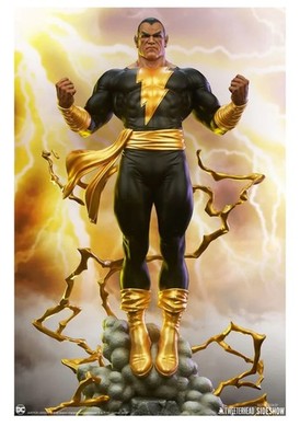 Tweeterhead DC Black Adam 21in Statue Comic Book Heroes Lightning Base