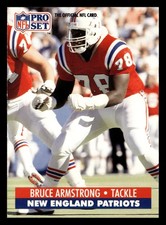 Bruce Armstrong 1991 Pro Set #226 New England Patriots FOOTBALL *222