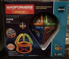  New/Ret'd Magformers Unique Curved Set, 30-pcs, 3yrs  MF-63002 