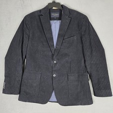 Banana Republic Blazer Mens 42R Gray Wool Tailored Fit Italian Fabric Jacket