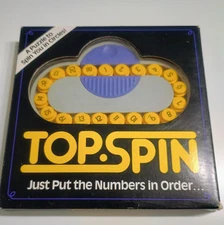 Binary Arts Top-Spin Brain Teaser Number Puzzle Game 1989 Complete In  Box