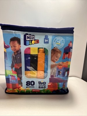Fisher Price Mega Blocks 1+ 80 Blocks Big Building Bag