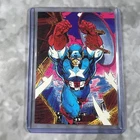 X-Men Comic Images Marvel Vintage 1991 Card With Top Loader #22 Captain America