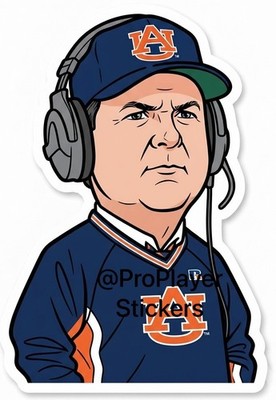   Auburn Tigers  Terry Bowden  Sticker  