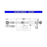 ATE Bremsschlauch Vorne FüR Opel Astra Meriva Zafira