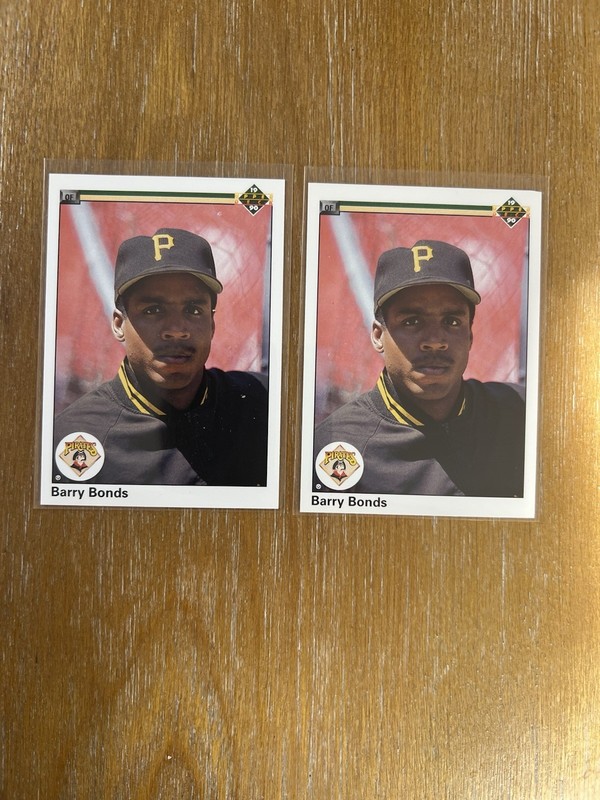 Lot of 2 - 1990 Upper Deck Barry Bonds #227 Pittsburgh Pirates