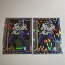 Topps Chrome Refractor NFL Card Lot (2) - Brian O'Neill Minnesota Vikings