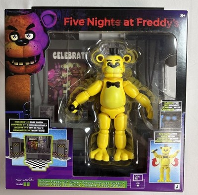 2026 Jazwares Five Nights at Freddy's Golden Freddy Office Set 5