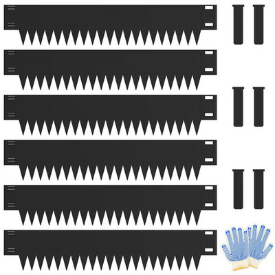 20 Ft. X 10 In. Bendable Metal Garden Edging Borders with 6 Clips Edge for Landa