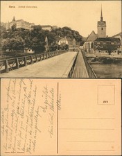 Postcard Gera Castle Osterstein Bridge c 1918