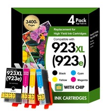 923 923XL 8130e Ink Cartridges Combo Pack with Chip: Replacement for HP 923e ...