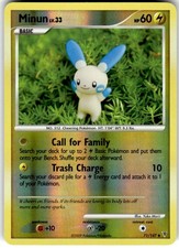 Minun Reverse Holo Supreme Victors 71 2009 NM-
