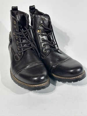 Bruno Marc PHILLY-5 Mens Leather Ankle Boots US 10 Lace Up  display picture 1