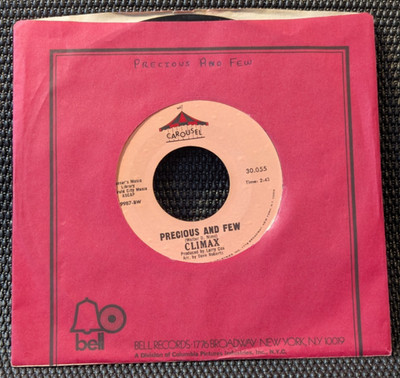 Climax ~ Precious And Few / Park Preserve 1971 Carousel 45RPM NMint