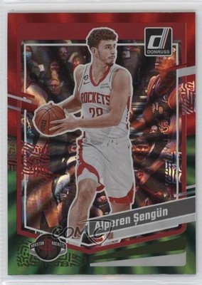 2023-24 Panini Donruss Holo Red & Green Laser 6/75 Alperen Sengun #112 1d87