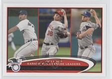 2012 Topps League Leaders Justin Verlander Jered Weaver James Shields #52 7a8