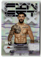 Topps Finest UFC 2025 No. 62 Aleksandar Rakic Purple Refractor 235/250