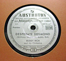 BUDDY RICH & HIS ORCH. Desperate Desmond / Dateless Brown AUSTROTON M 5022 (164)