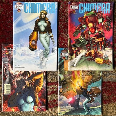 Lot of 4 Chimera by Brandon Peterson Complete Series 2003 CrossGen Comics XLNT