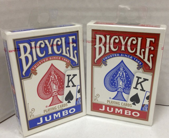 Bicycle jumbo index playing cards set of 2 new ebay