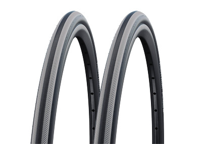 2x Schwalbe RightRun Plus 25-540 grau/schwarz Rollstuhlreifen SmartGuard 24x1.00