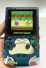 Nintendo Gameboy Color Colour Game Boy BACKLIT IPS Q5 GBC Pokémon 🐻 Snorlax 🐻