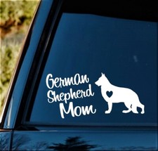 German Shepherd Mom Decal K-9 Police Dog Sticker Window Pet Accessories BG337