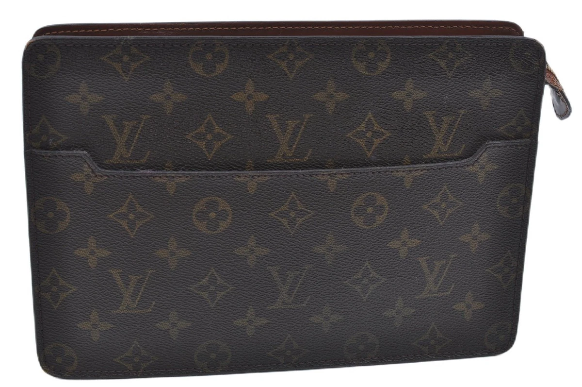 LOUIS VUITTON Monogram Pochette Homme Clutch Handbag