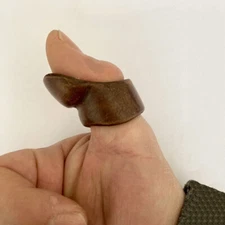 Customize - Leather Thumb Finger Guard Ring Pads For Chinese Mongolia Archery