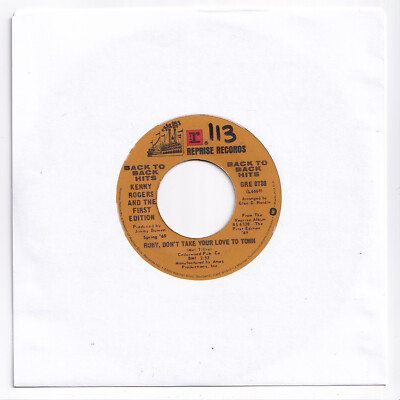 (AH984) Kenny Rogers, Ruby Don't Take Your Love To Town - 1969 - 7 inch vinyl