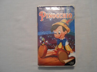 Pinocchio Walt Disney Masterpiece Restored To Its Original Brilliance VHS Tape 