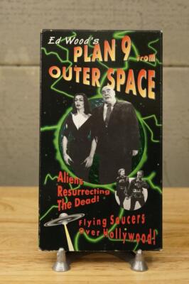 VHS Movie Horror Sci Fi Ed Wood PLAN 9 from OUTER SPACE Flying Saucers Hollywood