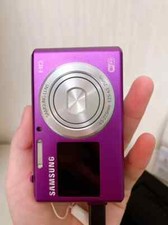 Samsung DV150F Digital Camera 16.2MP Purple Dual LCD Screen English Language