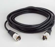 RG58 Coax Cable Antenna Cable, 18ft PL 259 UHF Male to Male Cable 50 Ohm