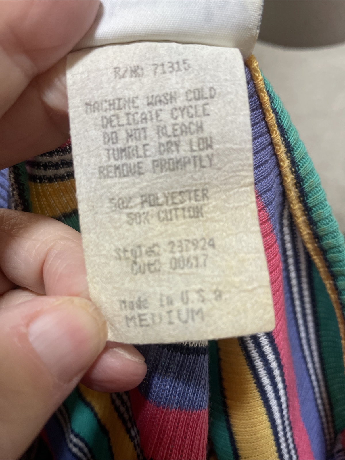 Simply Basic Multi Colored Striped Short Sleeve T… - image 5