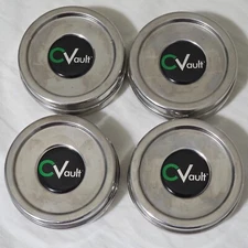 Set of 4 X-Small Twist CVault Boveda stainless steel airtight storage containers
