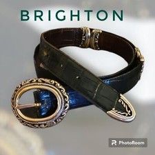 VTG BRIGHTON 1990s Interchangeable Leather Belt Large