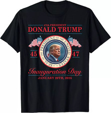 President Donald Trump Inauguration Day 2025 T Shirt Full Size S-5XL