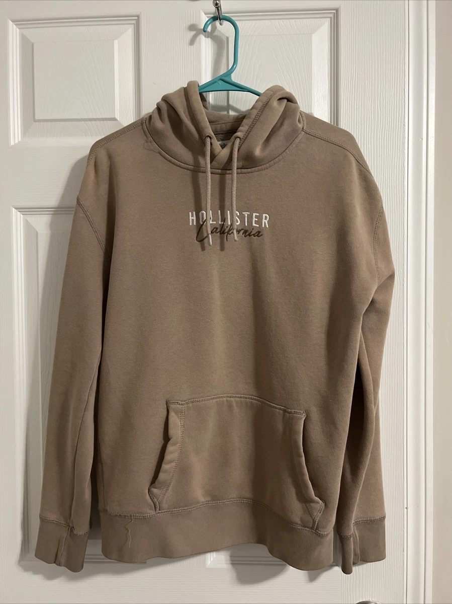 Hollister California Sweatshirt Hoodie Long Sleeve Brown Size S Small