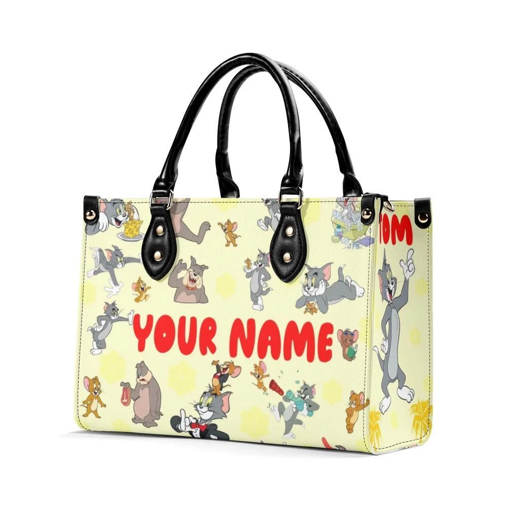 Personalized Tom and Jerry New Version-Luxury Women Leather Handbag For Her