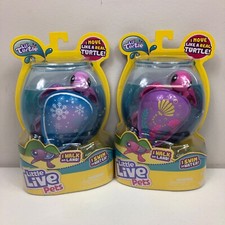 2 Little Live Pets Snowbreeze Sandy Lil Turtle Electronic Walking Swim Toy Pink