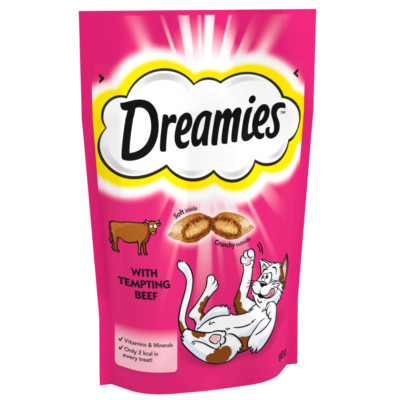 Dreamies Beef Cat Treats 8 x 60g
