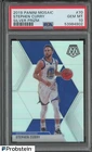 2019 Mosaic Silver Prizm #70 Stephen Curry Warriors PSA 10 GEM MINT