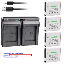 Kastar USB Dual Charger Battery for Canon NB-8L CB-2LA Canon PowerShot A3100 IS