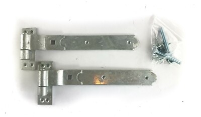 12 Zoll 300 mm Schwerlast Haken und Band Torscharniere Gartenhaus verzinkt gekröpft