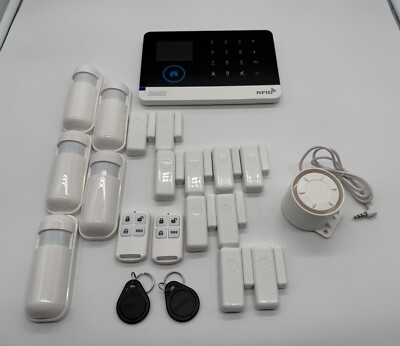 PGST alarm system 21 pieces, WLAN smart alarm system with for home security, rea