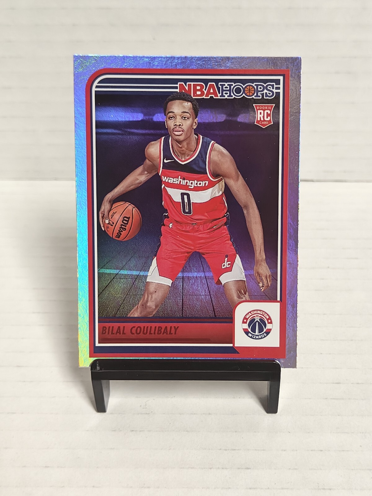 2023-24 NBA Hoops #276 Bilal Coulibaly (RC) Impulse Parallel Washington Wizards
