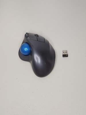 Logitech M570 Wireless Ergonomic Trackball Mouse With Receiver & Dongle
