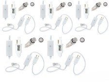 5 PK LED Rope 2 Wire Power Cord w/ Attached Connection Cap Mode-Changing 8-Modes